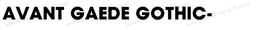 AVANT GAEDE GOTHIC字体转换